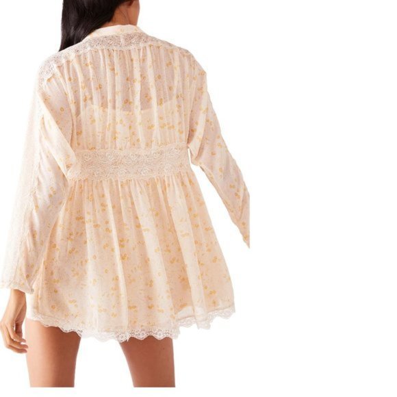 Free People Sheer Romance Minidress. L - Picture 3 of 6
